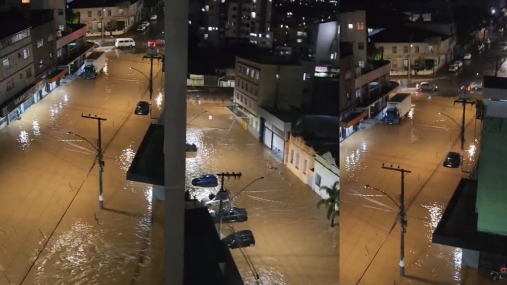 Mais de 400 pessoas estão desabrigadas em Juiz de Fora (MG) após enchente.