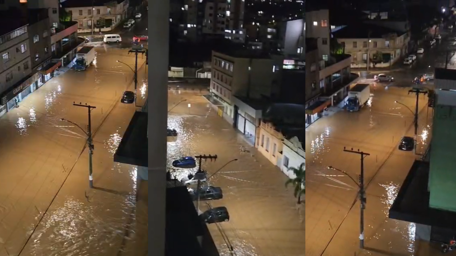 Mais de 400 pessoas estão desabrigadas em Juiz de Fora (MG) após enchente.