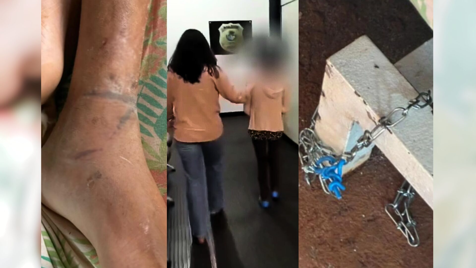 Mãe é presa após manter filho acorrentado e receber justiça