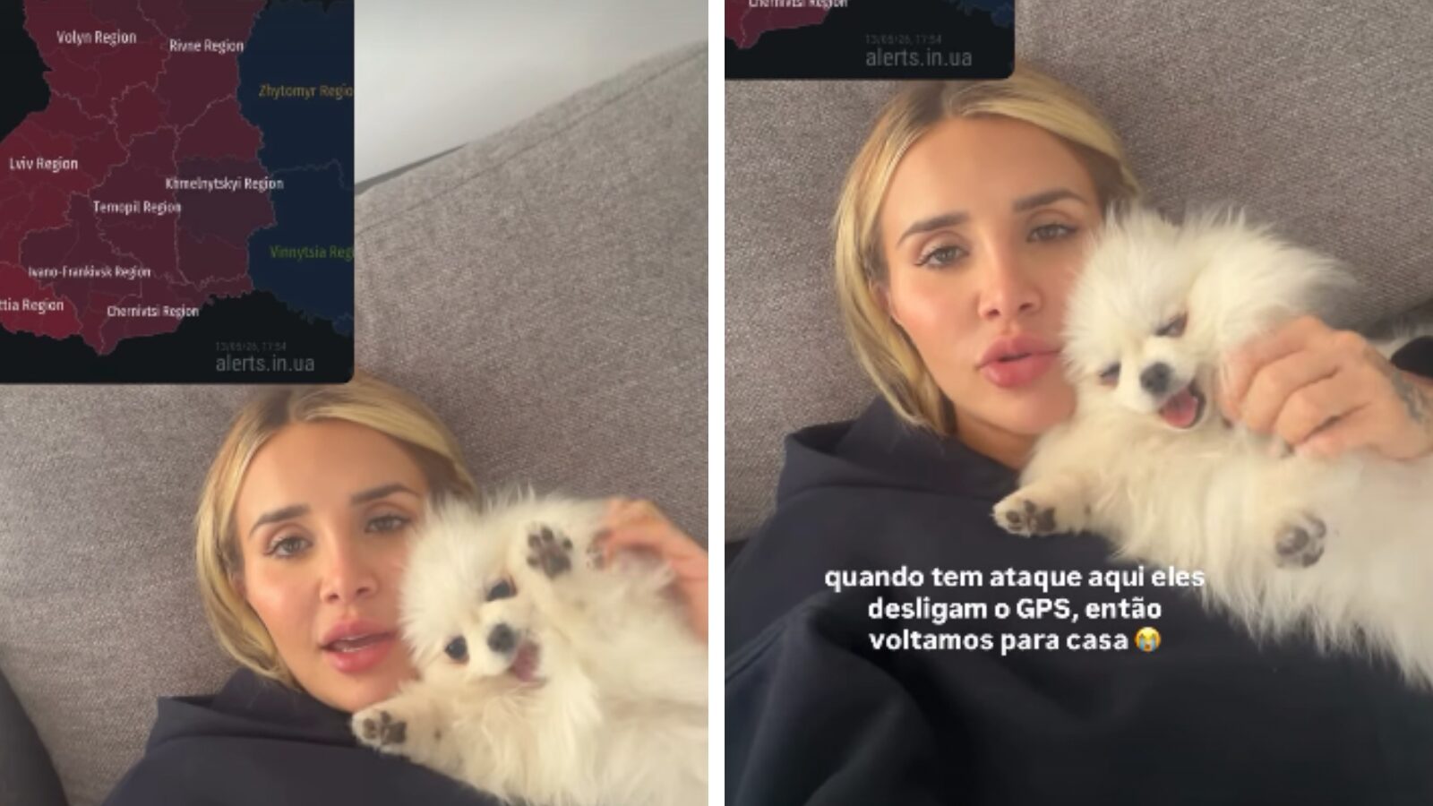 Grávida de Kauã Elias, Bruna Rotta enfrenta desafios na Ucrânia