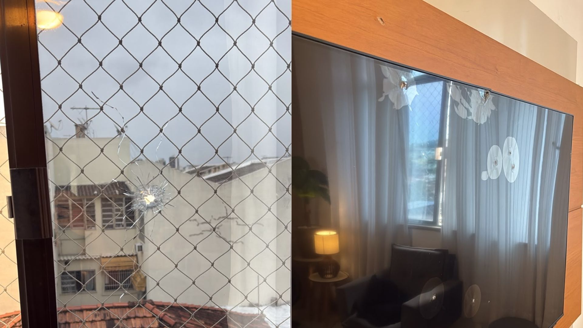 Tiro perfura janela de apartamento na zona Norte do Rio