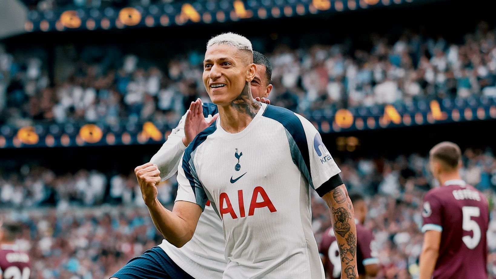 Richarlison marca na vitória do Tottenham e brilha na NZ