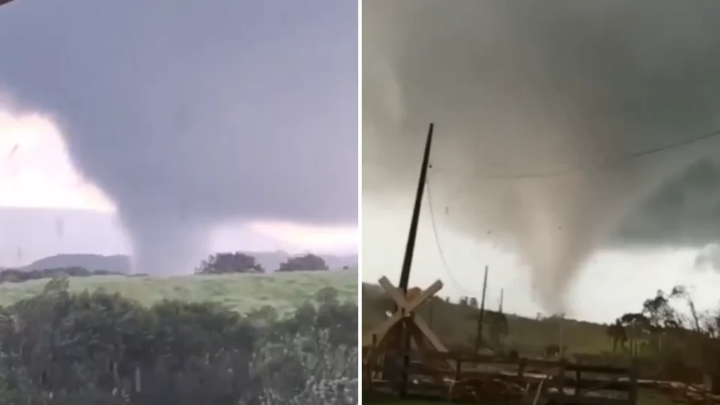 Tornado atinge cidade no Paraná e causa destruição significativa