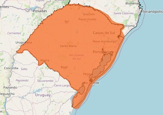 Sul do Brasil entra em alerta para ventos intensos e riscos