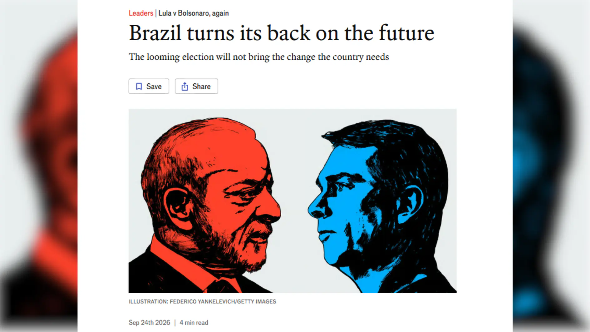 Economist diz que, entre Lula e Flávio, Brasil ignora o futuro