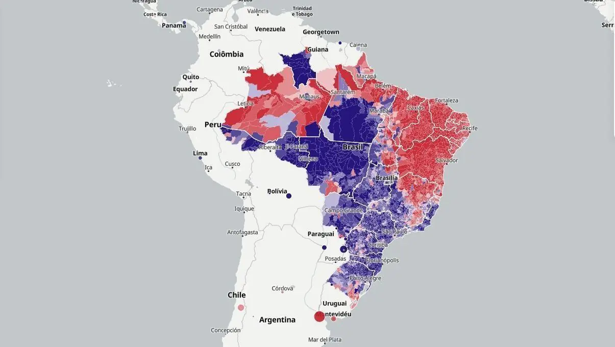 Eleições 2026: Divisão de votos no Brasil por localidades detalhada