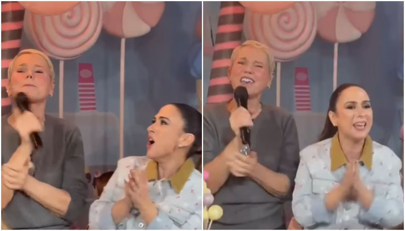 Xuxa faz surpresa em aniversário da filha de Tatá Werneck com amor