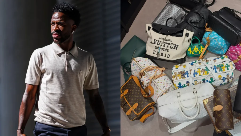 Além de Haaland, Vini Jr. exibe seu estilo com bolsas de luxo