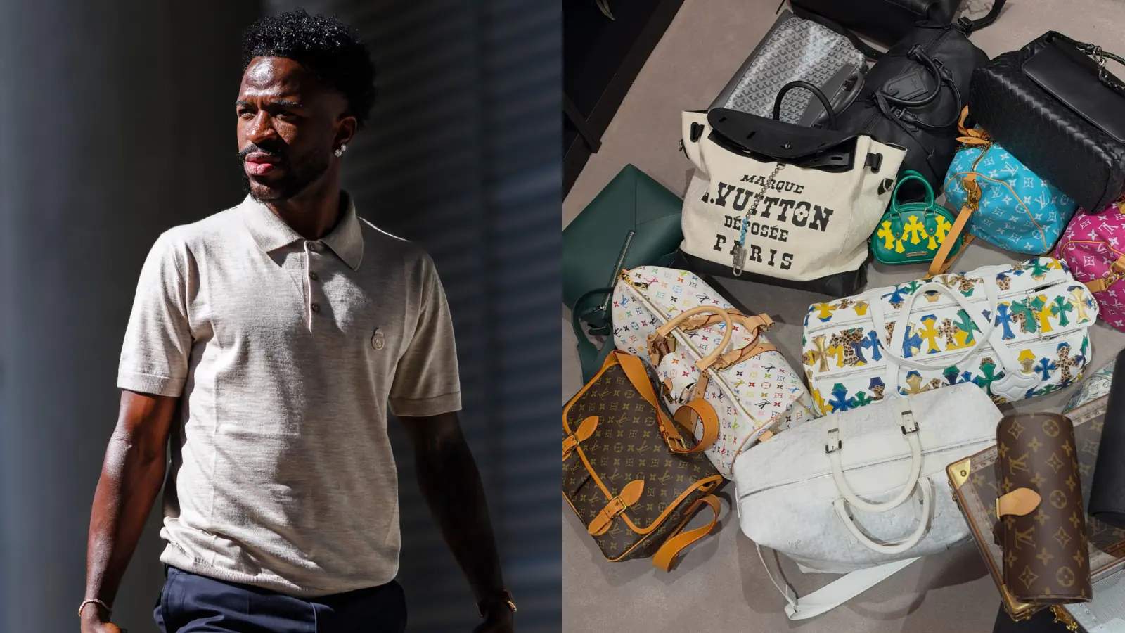 Além de Haaland, Vini Jr. exibe seu estilo com bolsas de luxo